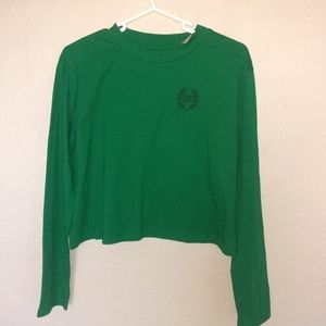 Victoria secret Pink green tee. S